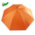 Helle Ford Golf Orange Army Regenschirm Corporation, solide bunte 60&#39;&#39; 16mm Qualitätsholzstab Bambusgriff Golfschirme